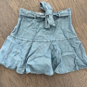Zara Soft Denim Short - XS